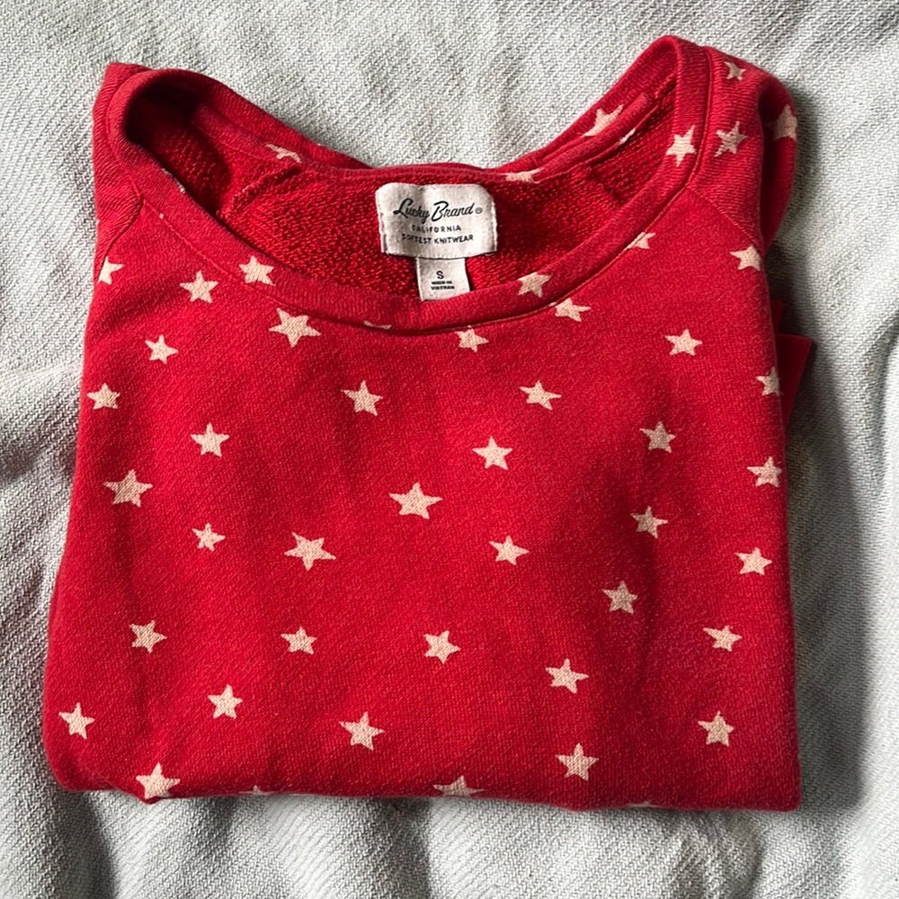 Lucky Brand Star Crew Neck